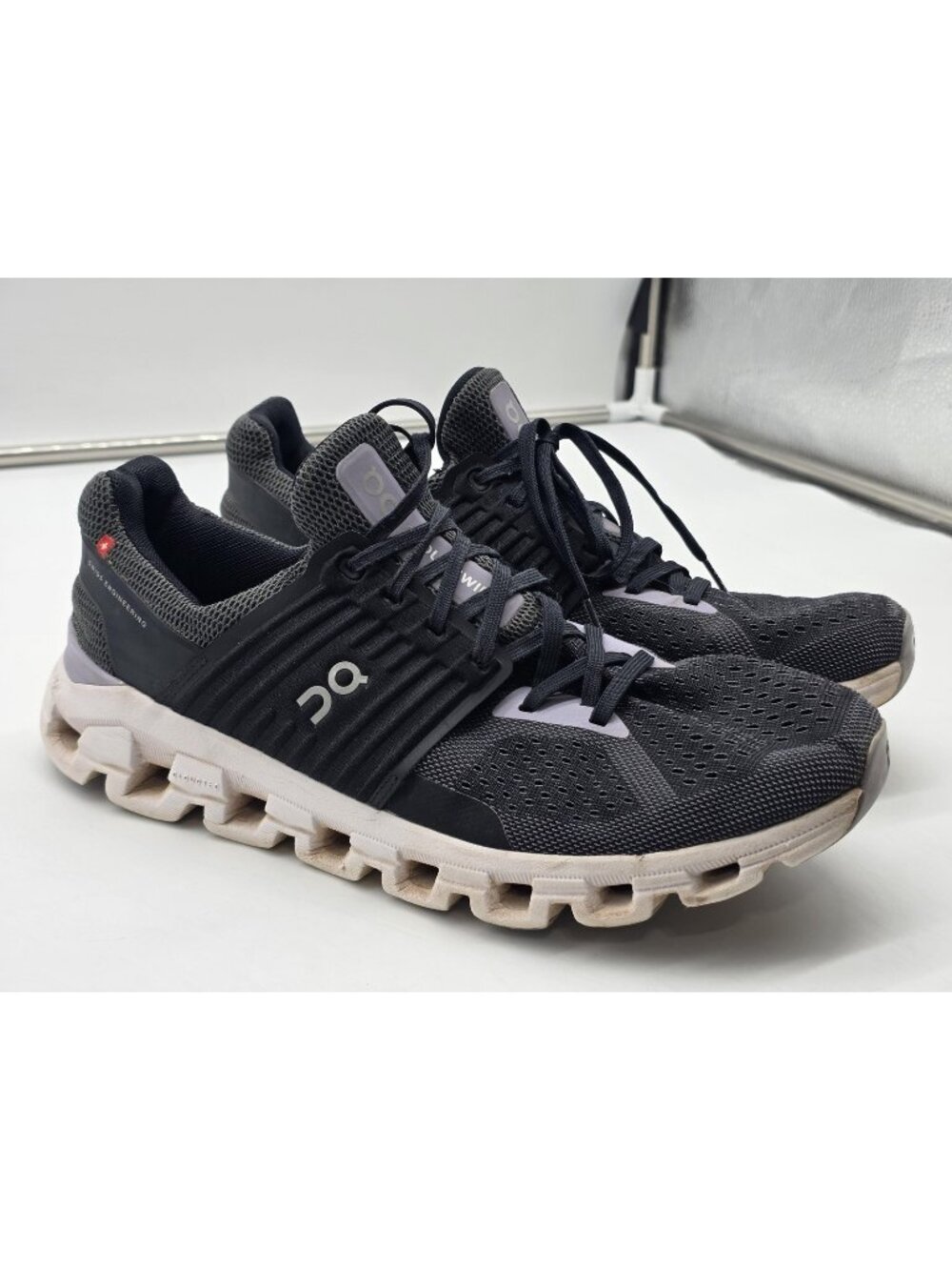 On Cloudswift Shoes Womens Size 10 Black Mesh Running Sneakers CloudTec Athletic - Picture 1 of 11
